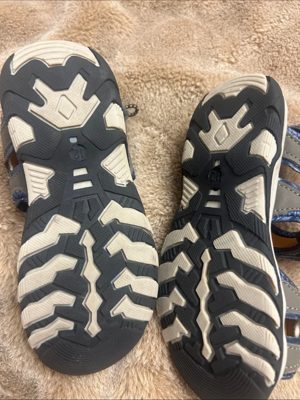 Kids Gray and Yellow Outdoor Sandals💥